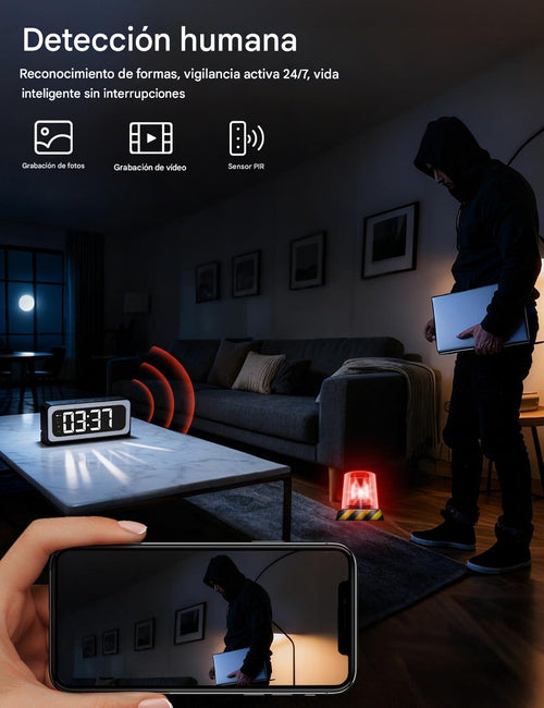 Reloj Cámara Vigilante